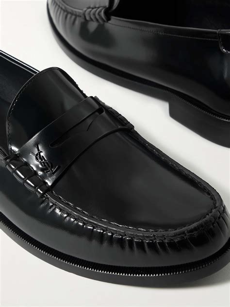 SAINT LAURENT Le Loafer leather loafers .